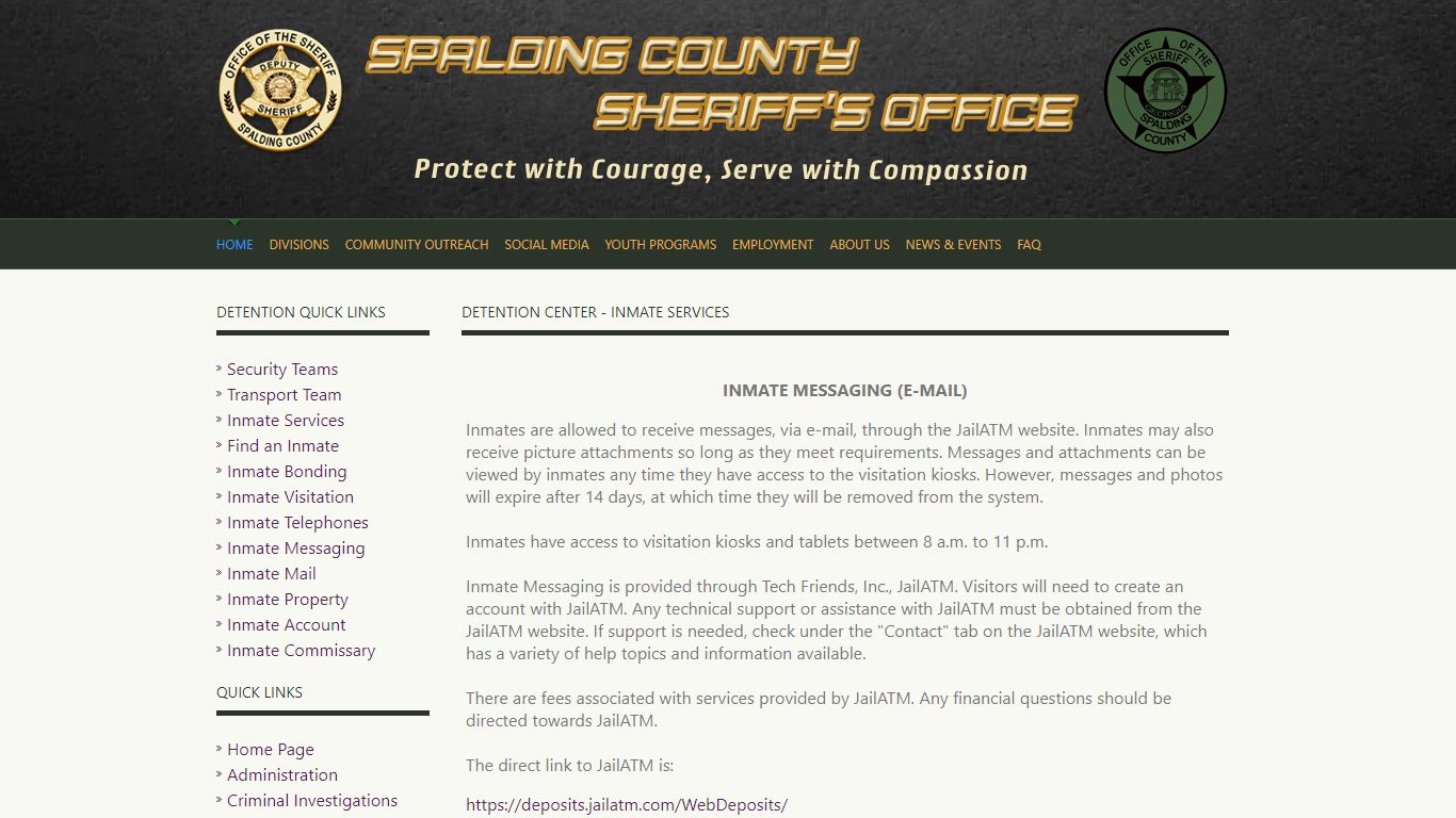 SCSO - Inmate Services - Messaging